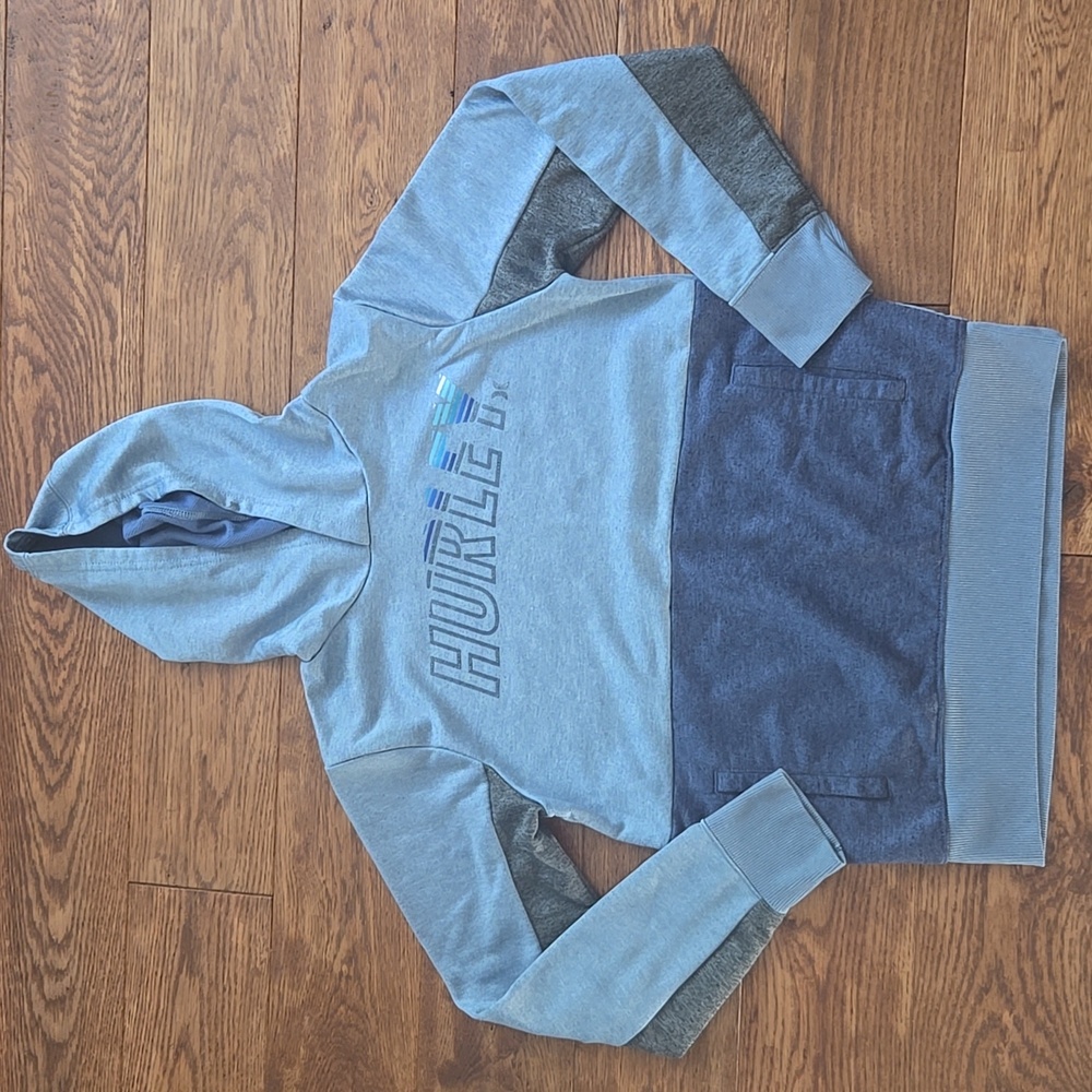 Hurley Two-Tone Hoodie in Blue
